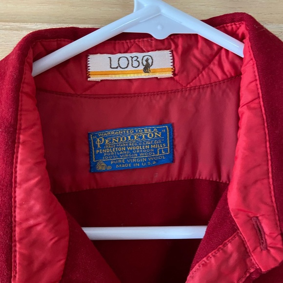 Men’s vintage Pendleton Loco Wool shirt, Red, Size L. - Picture 2 of 3